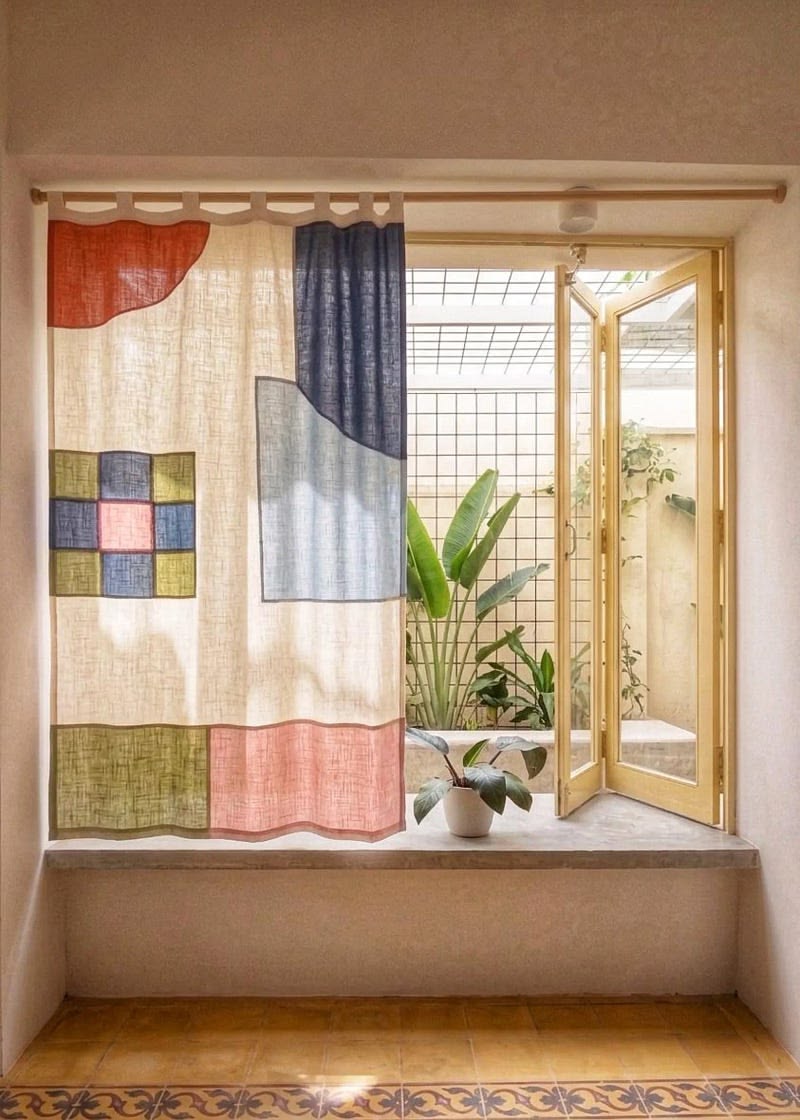 Scrap Fabric, Stunning Curtains